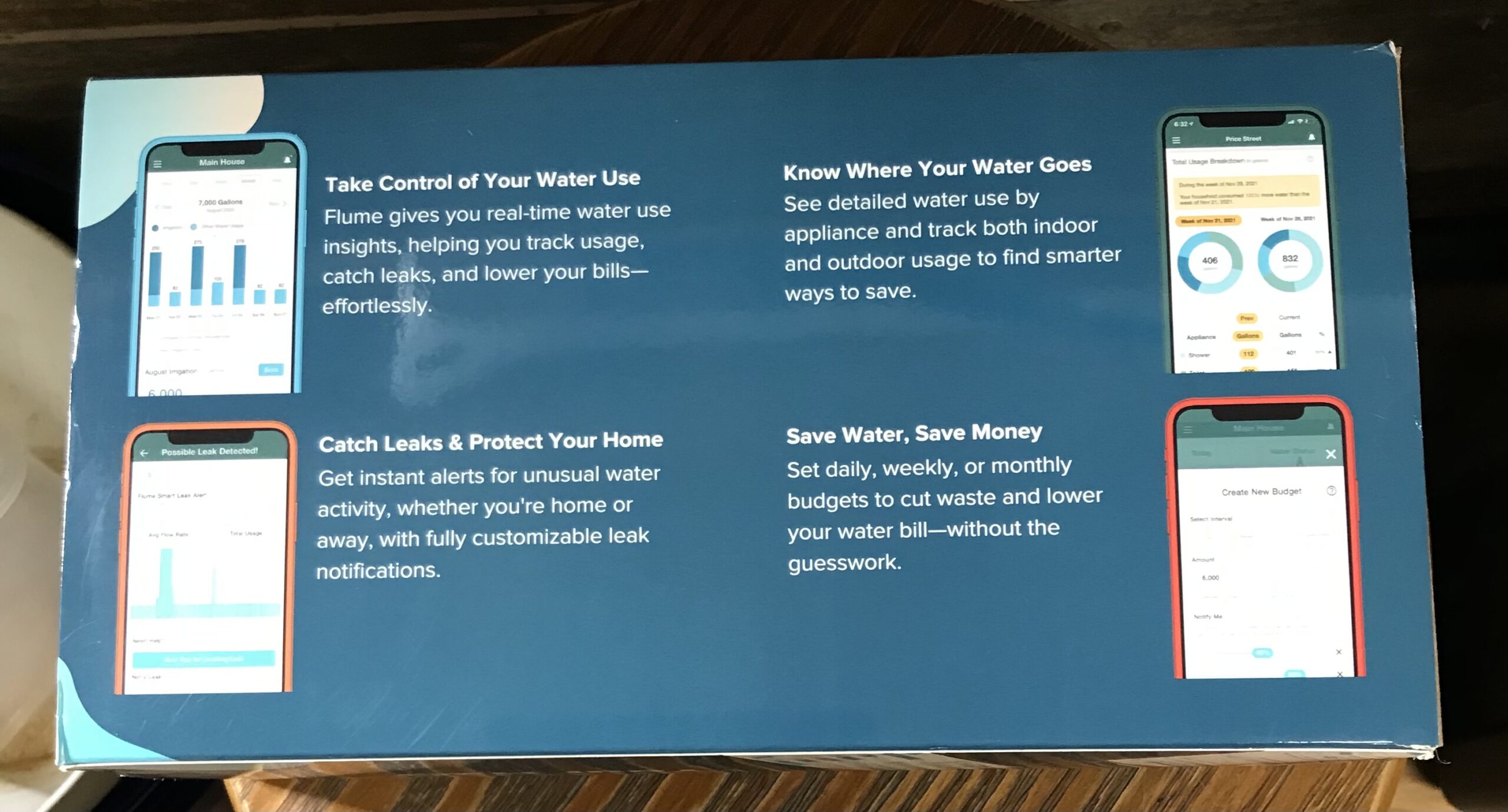 Flume Smart Water Leak Detector Flow Monitor Sensor Indoor Outdoor NEW Sealed - Image 5