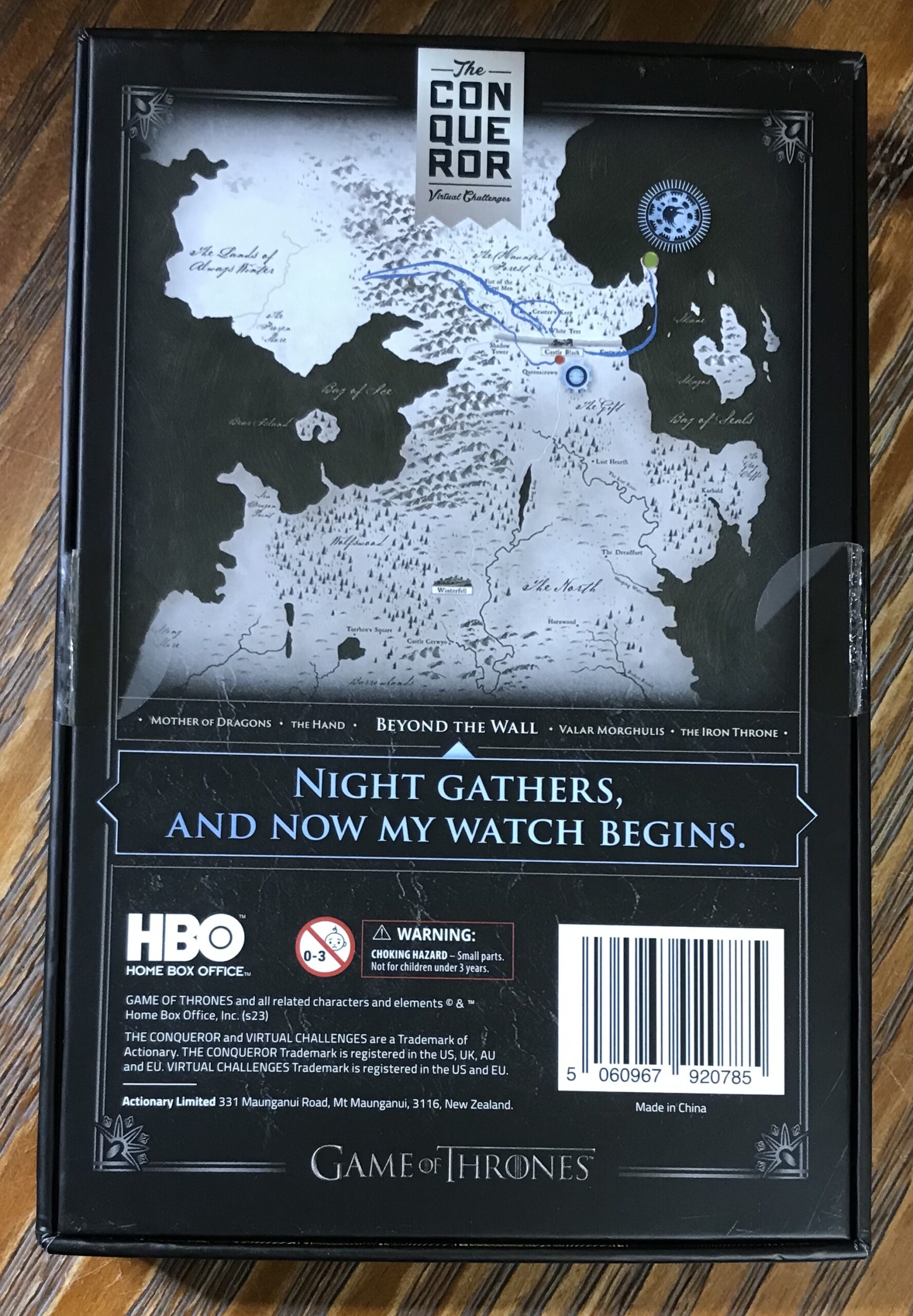 Conqueror Virtual Challenge Beyond The Wall Plaque Game of Thrones Medal Display - Image 3