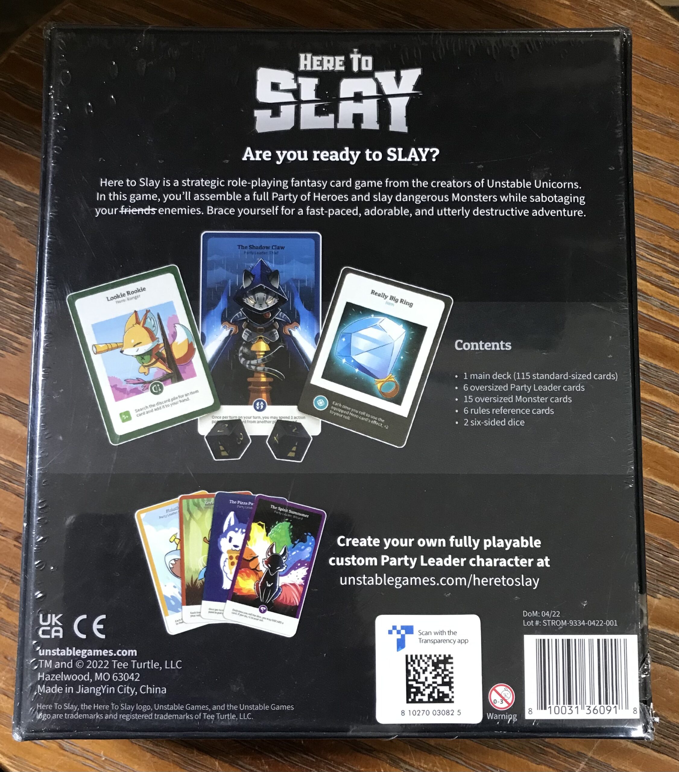 Here to Slay Card Game Unstable Games Fantasy RPG Party Game NEW - Image 3