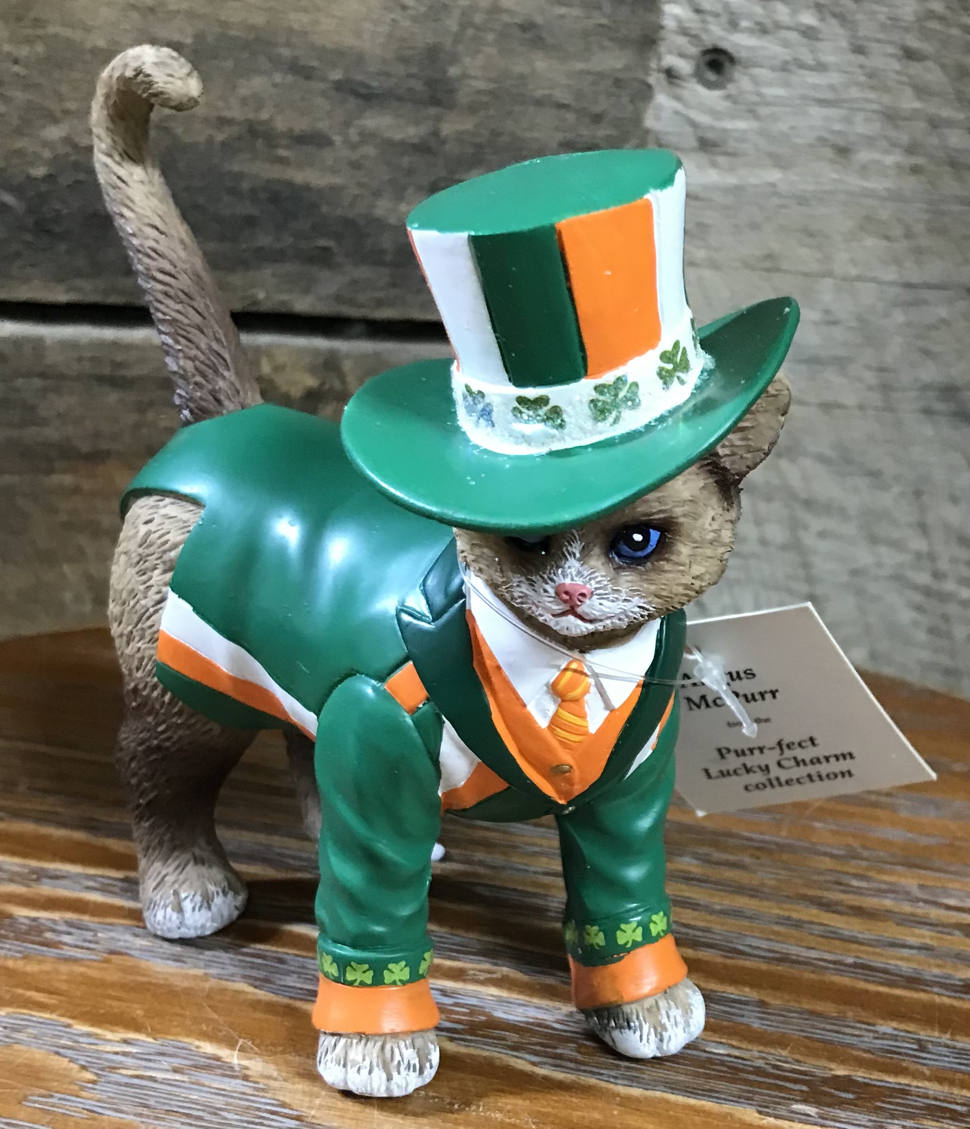 Hamilton Collection Angus McPurr Cat Figurine 0460 Retired 2018 NEW - Image 3