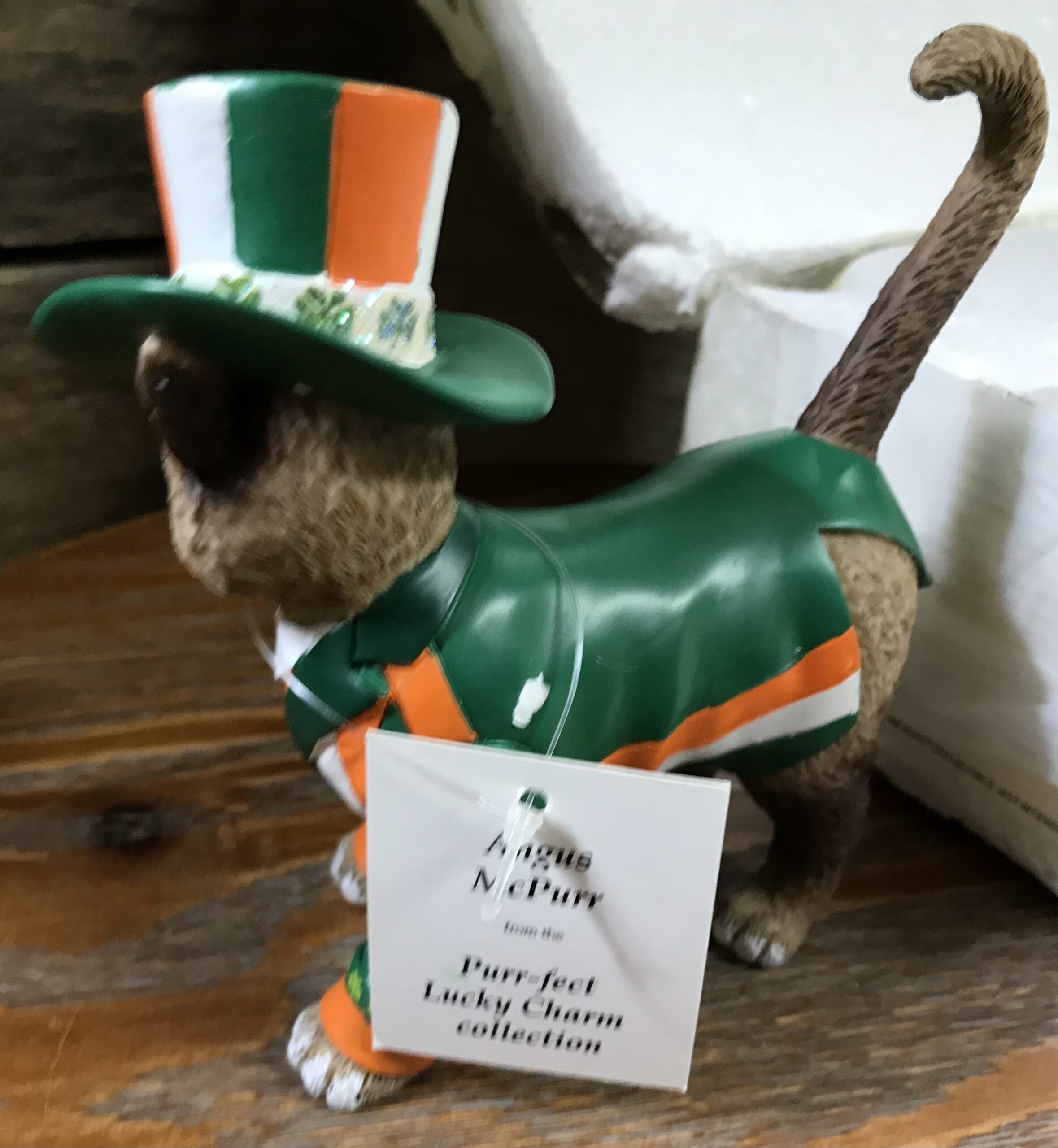 Hamilton Collection Angus McPurr Cat Figurine 0460 Retired 2018 NEW - Image 8