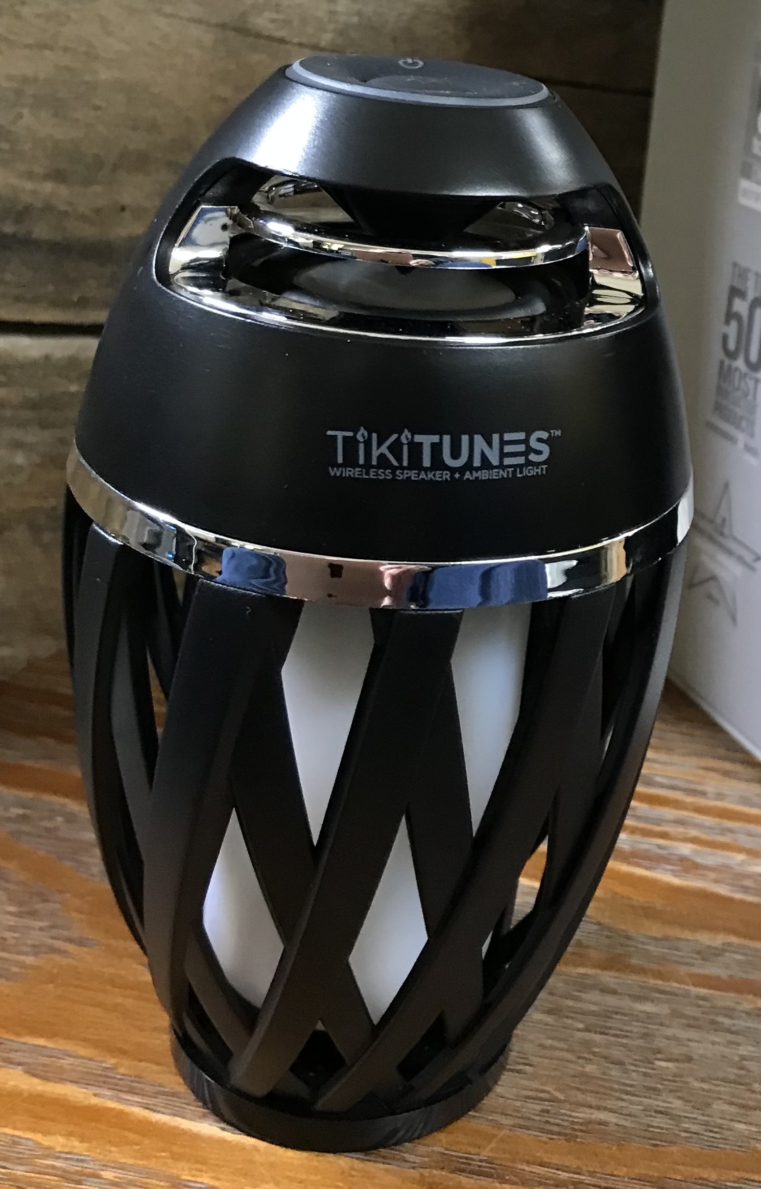 TikiTunes Bluetooth Speaker Flame LED Light 5W Portable Black NEW - Image 7