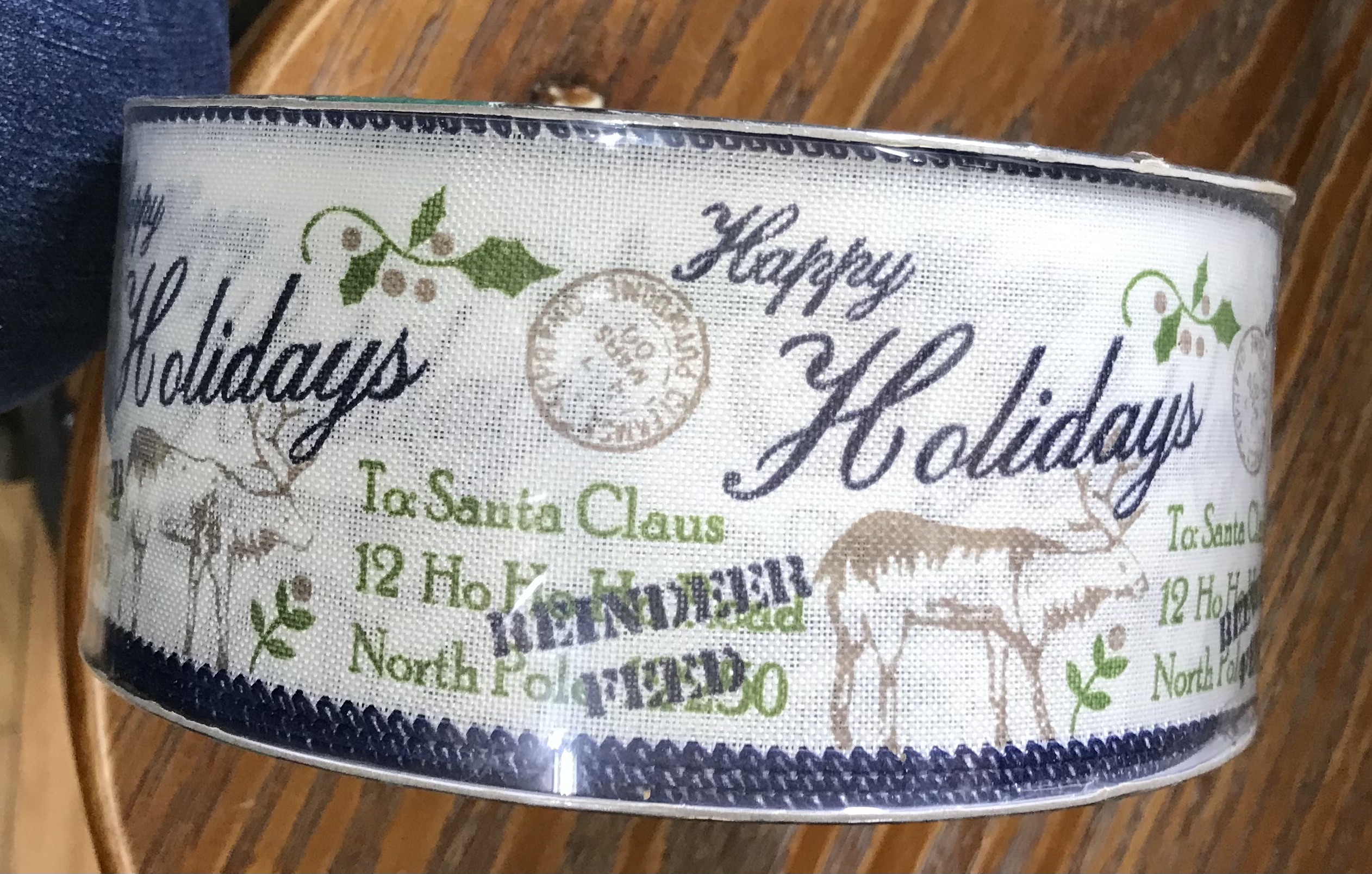 Member’s Mark Premium Holiday Wired Ribbon 2.5" x 50 Yards NEW Sealed - Image 4