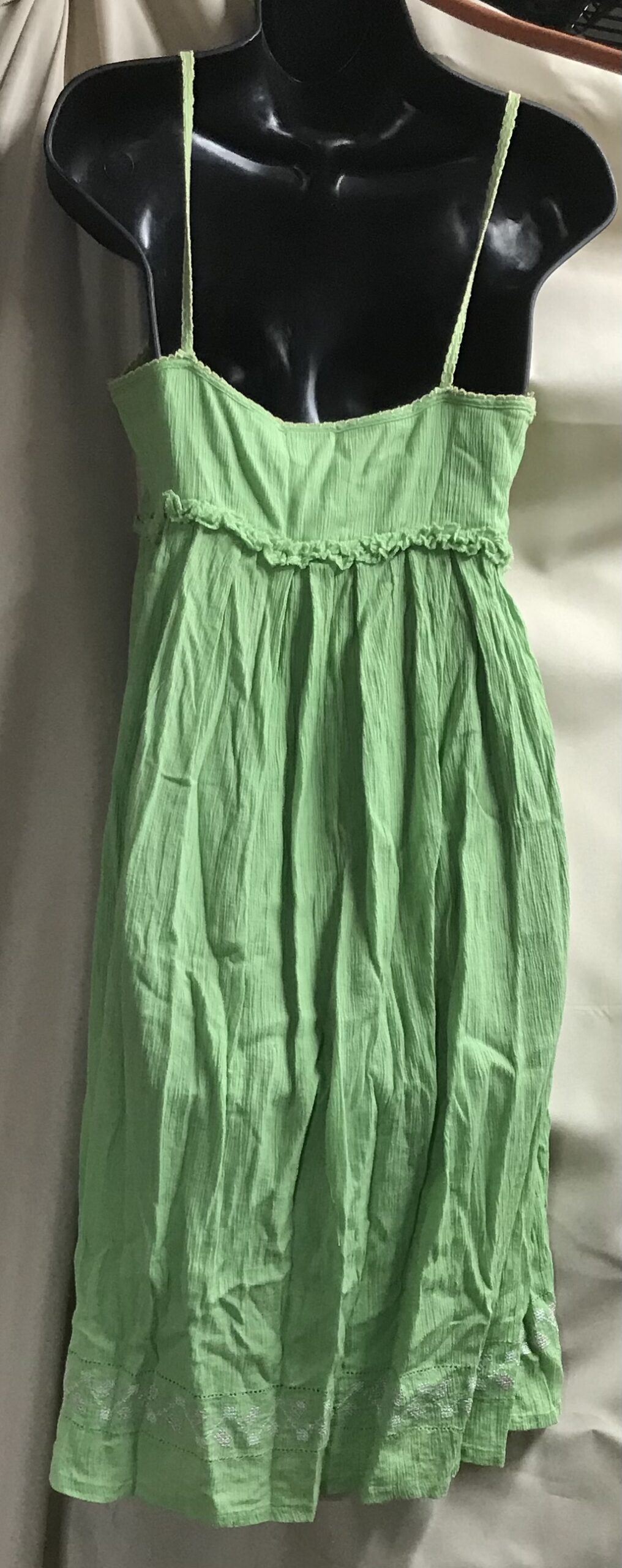 O’Neill Green Dress Sz M Spaghetti Strap Knee Length NEW - Image 3
