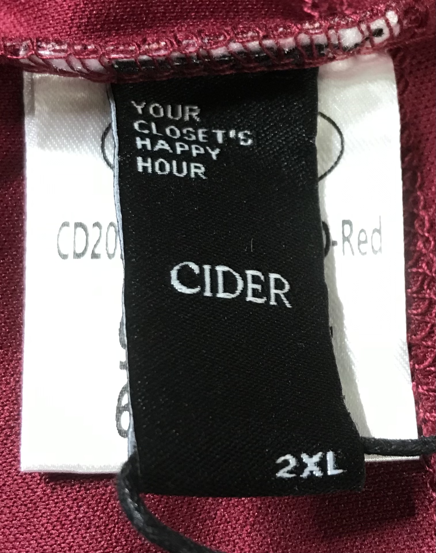 CIDER Red Multi-Color Long Dress 2XL Maxi Dress NEW - Image 7