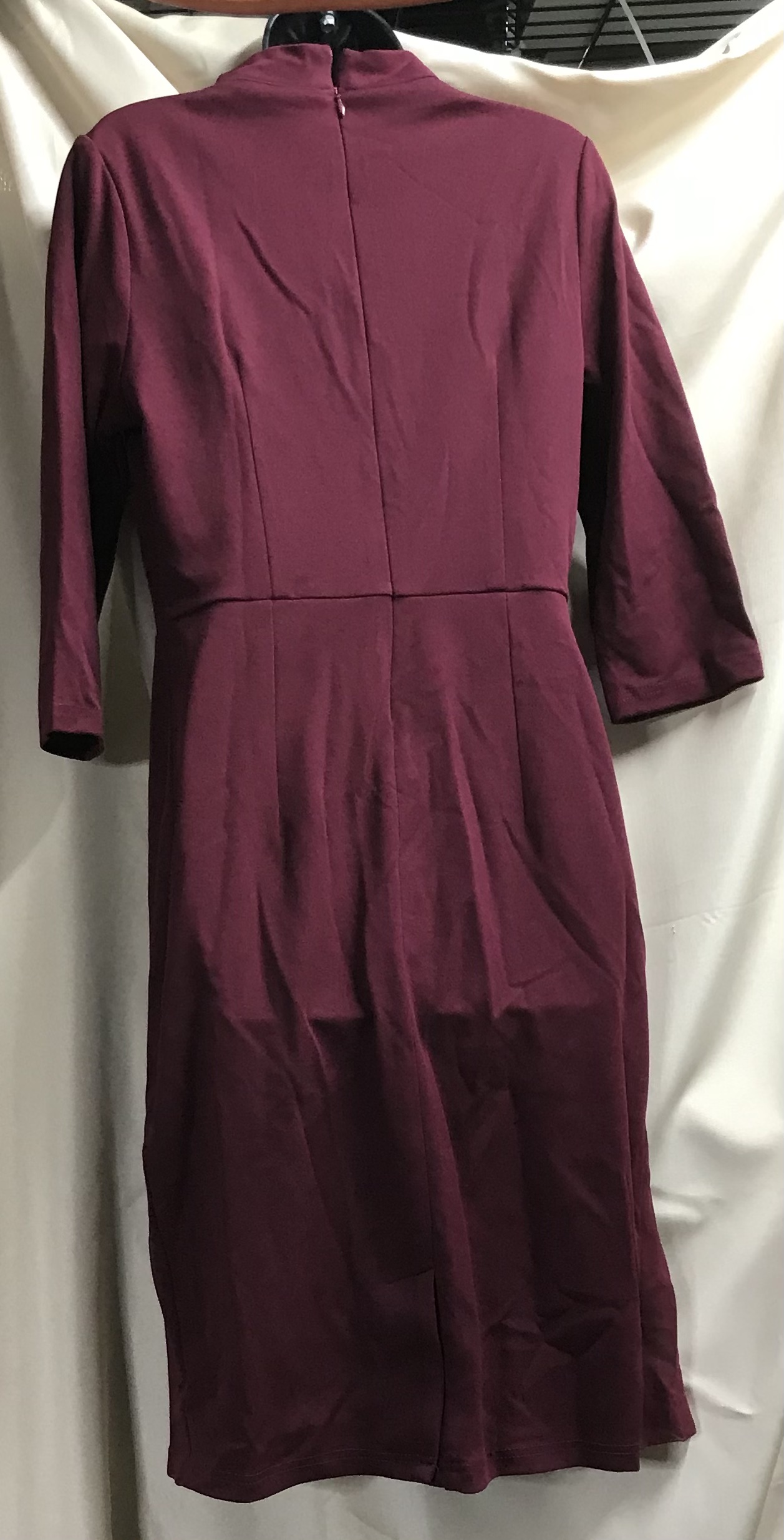 Miusol Burgundy Dress Sz L Elegant Party Evening M9246 NEW - Image 3