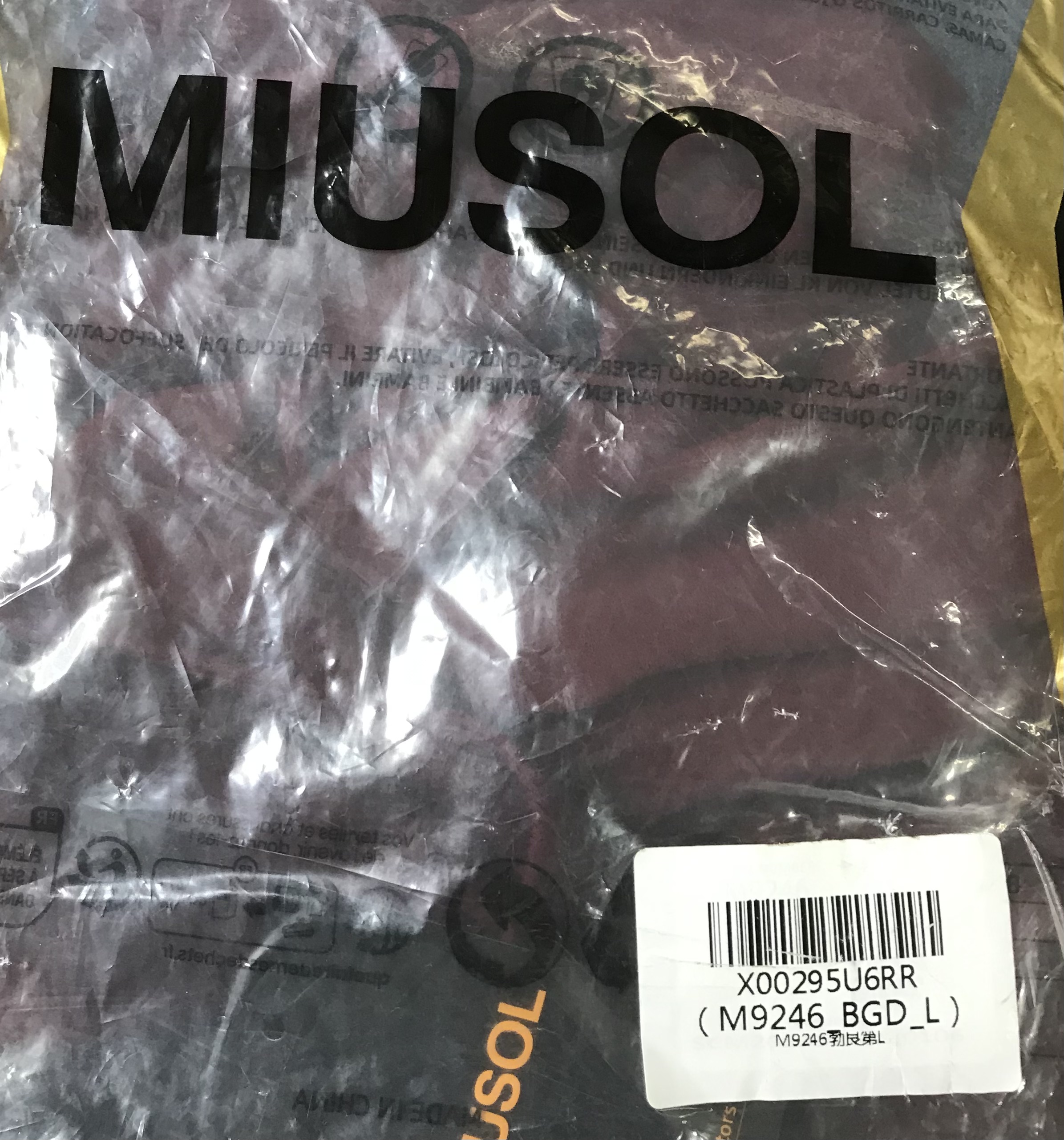 Miusol Burgundy Dress Sz L Elegant Party Evening M9246 NEW - Image 7