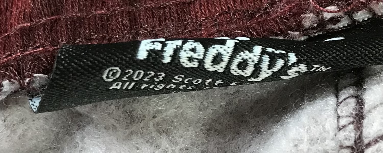 Five Nights at Freddy's Fleece Shorts Security Breach Wash Red/Burgundy Sz 2X NEW - Image 5