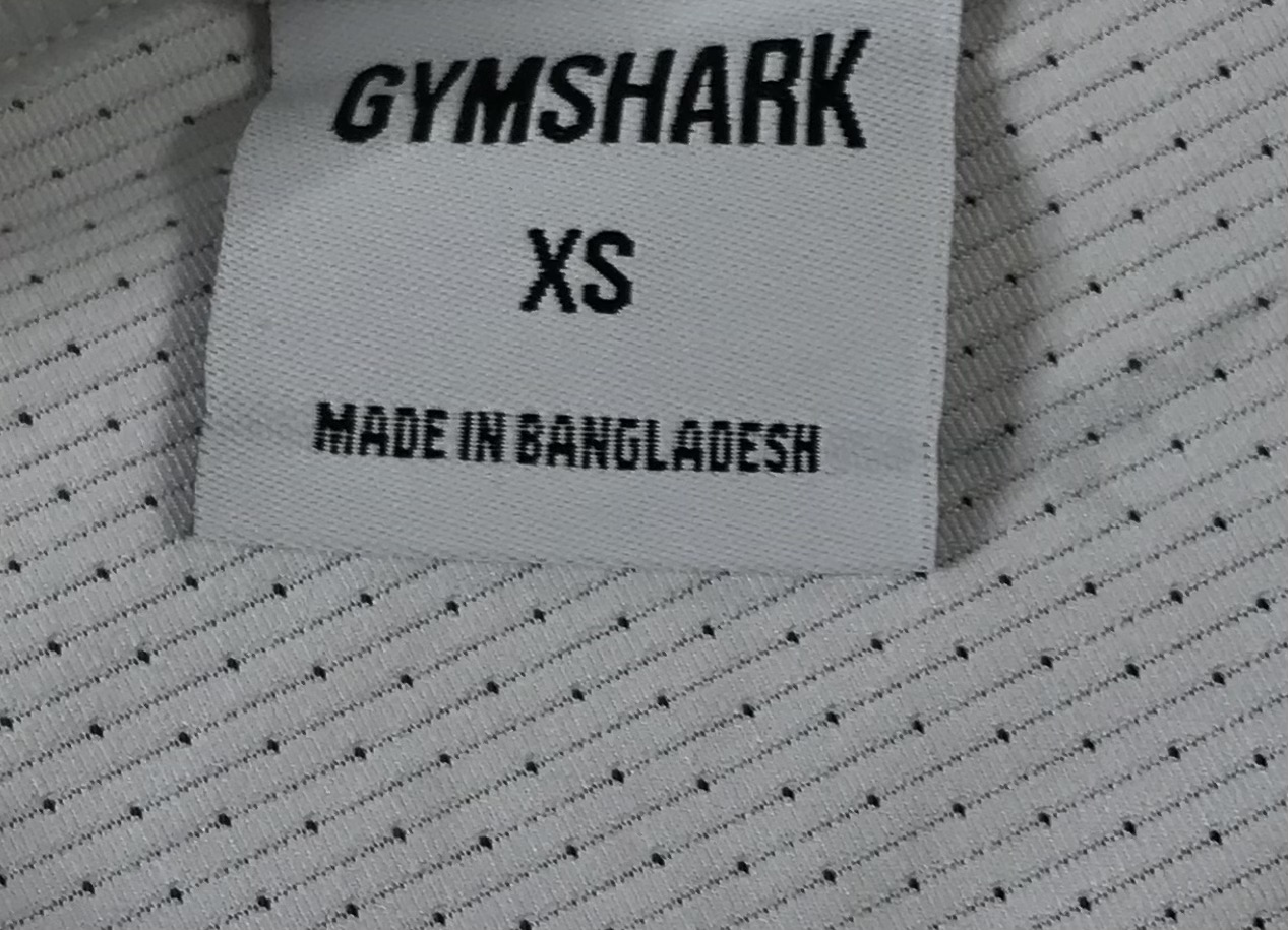 Gymshark Mens White T-Shirt Black Side Stripes XS NEW - Image 5
