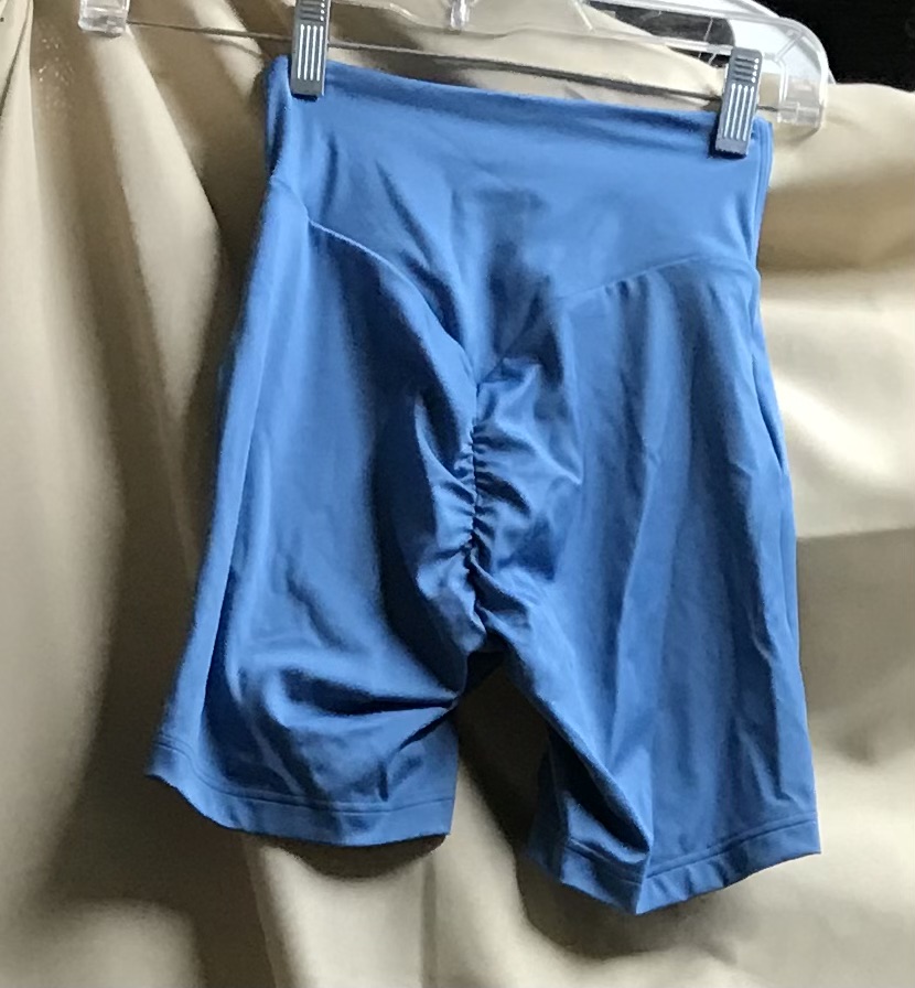 Gymshark Ruched Tight Shorts – Coastal Blue – Women’s Size XS – NEW - Image 3