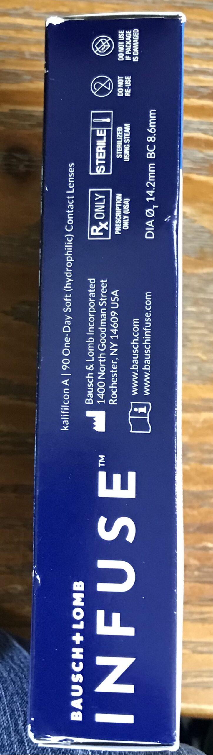 Bausch + Lomb Infuse 90 One-Day Soft Contact Lenses UV NEW - Image 7