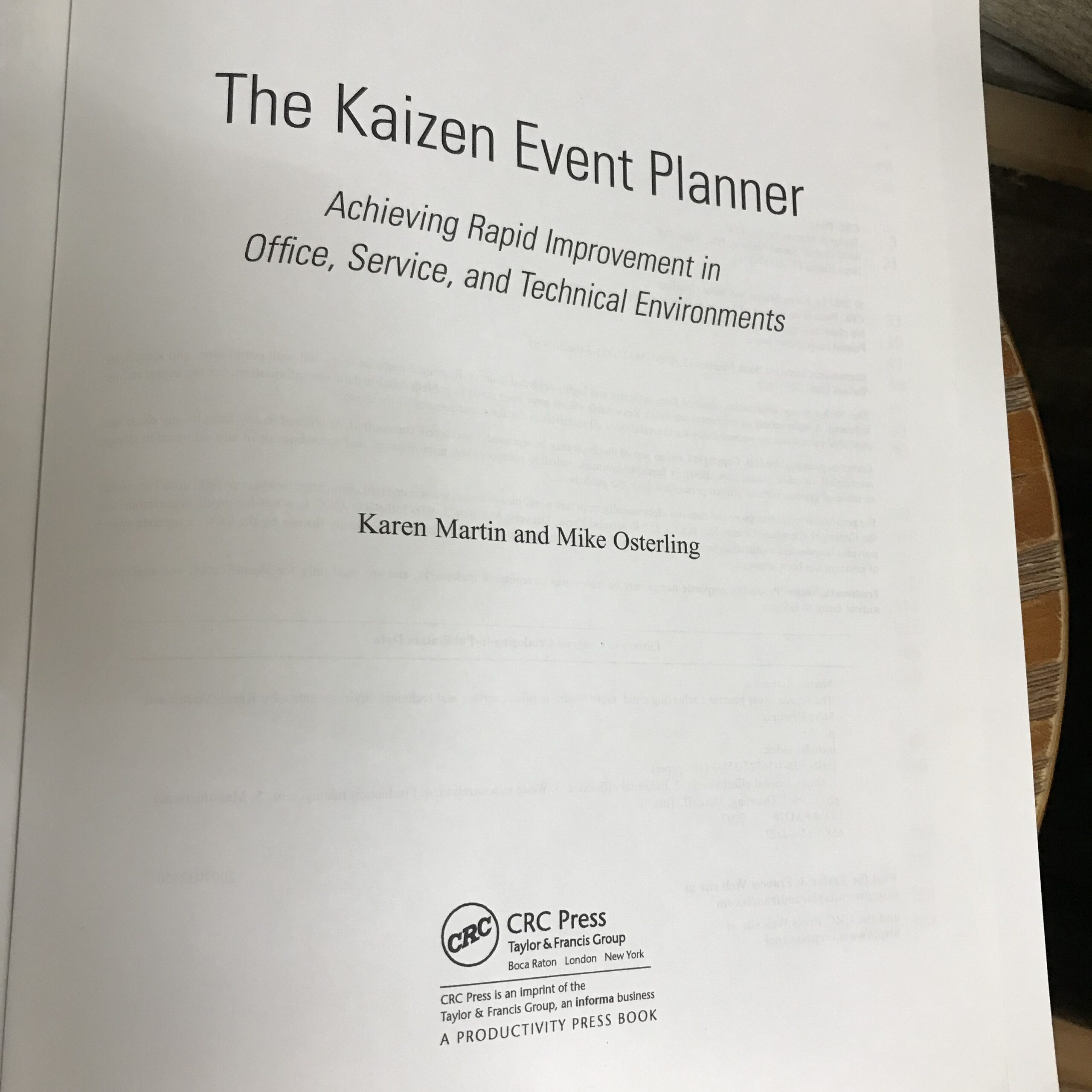 The Kaizen Event Planner Karen Martin Mike Osterling Book Used - Image 5