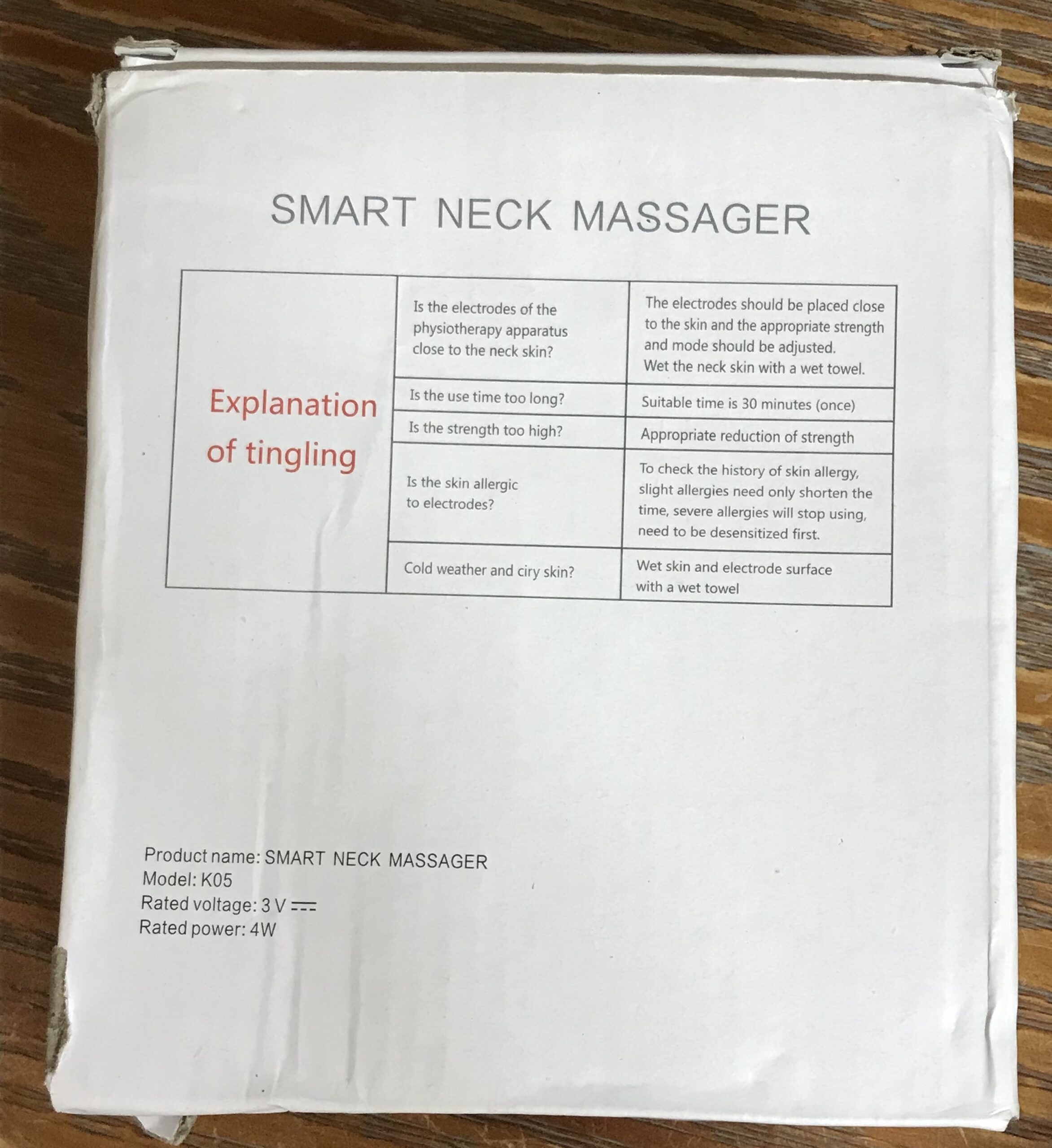 Smart Neck Massager K05 Electric Pulse Heat Therapy NEW - Image 3