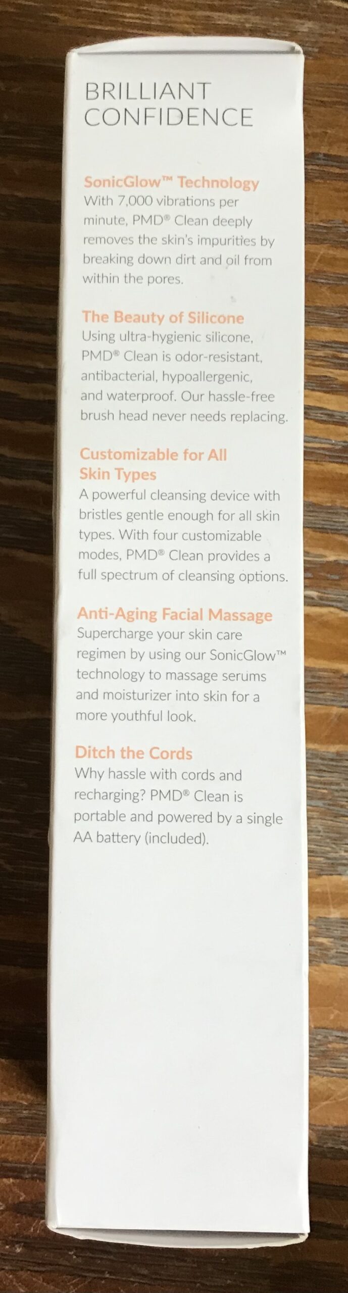 PMD Clean Smart Facial Cleansing Device Warmth Peach NEW - Image 4