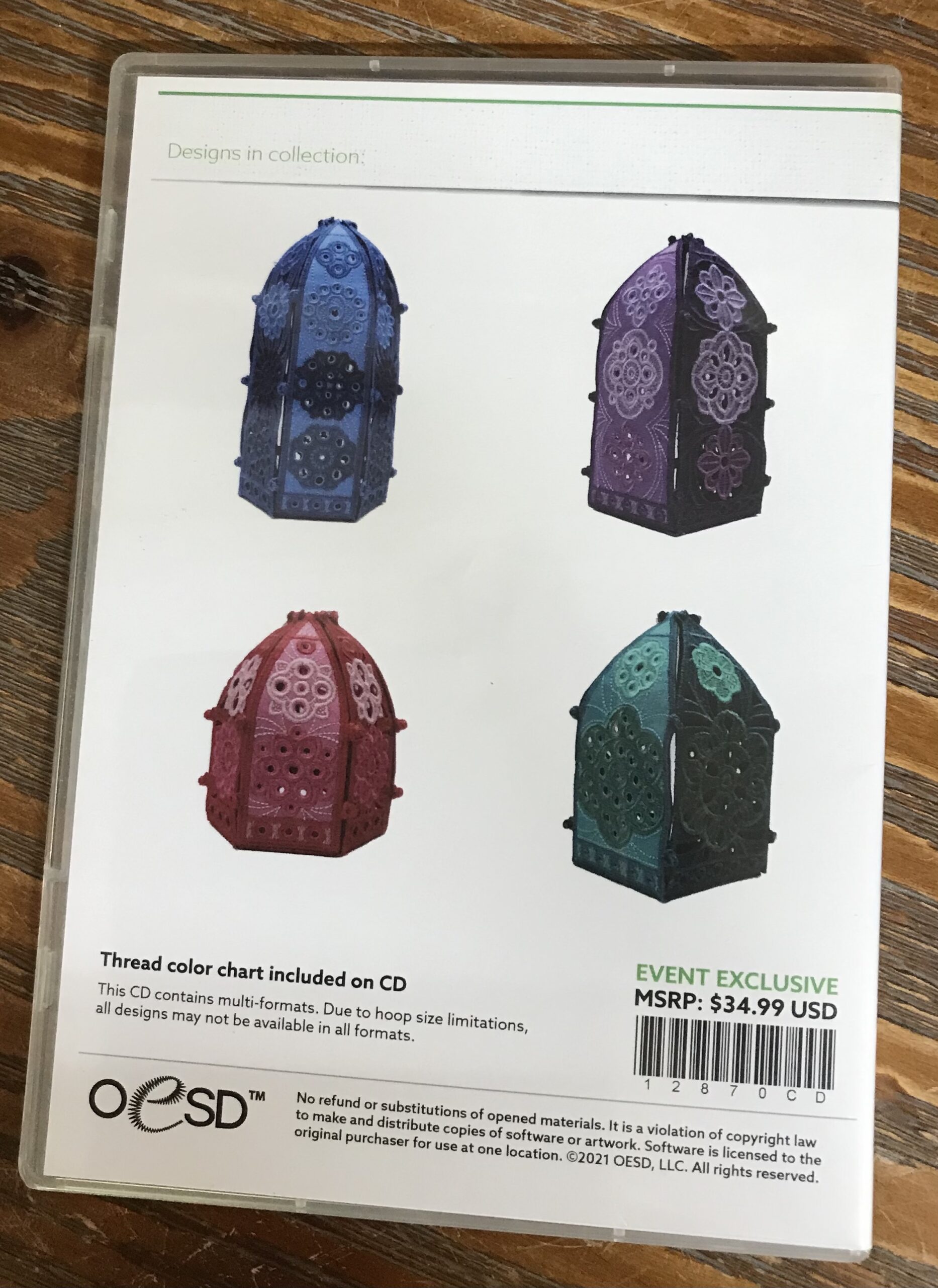OESD Floral Little Lanterns & Lace Workshop Bundle CDs NEW - Image 4