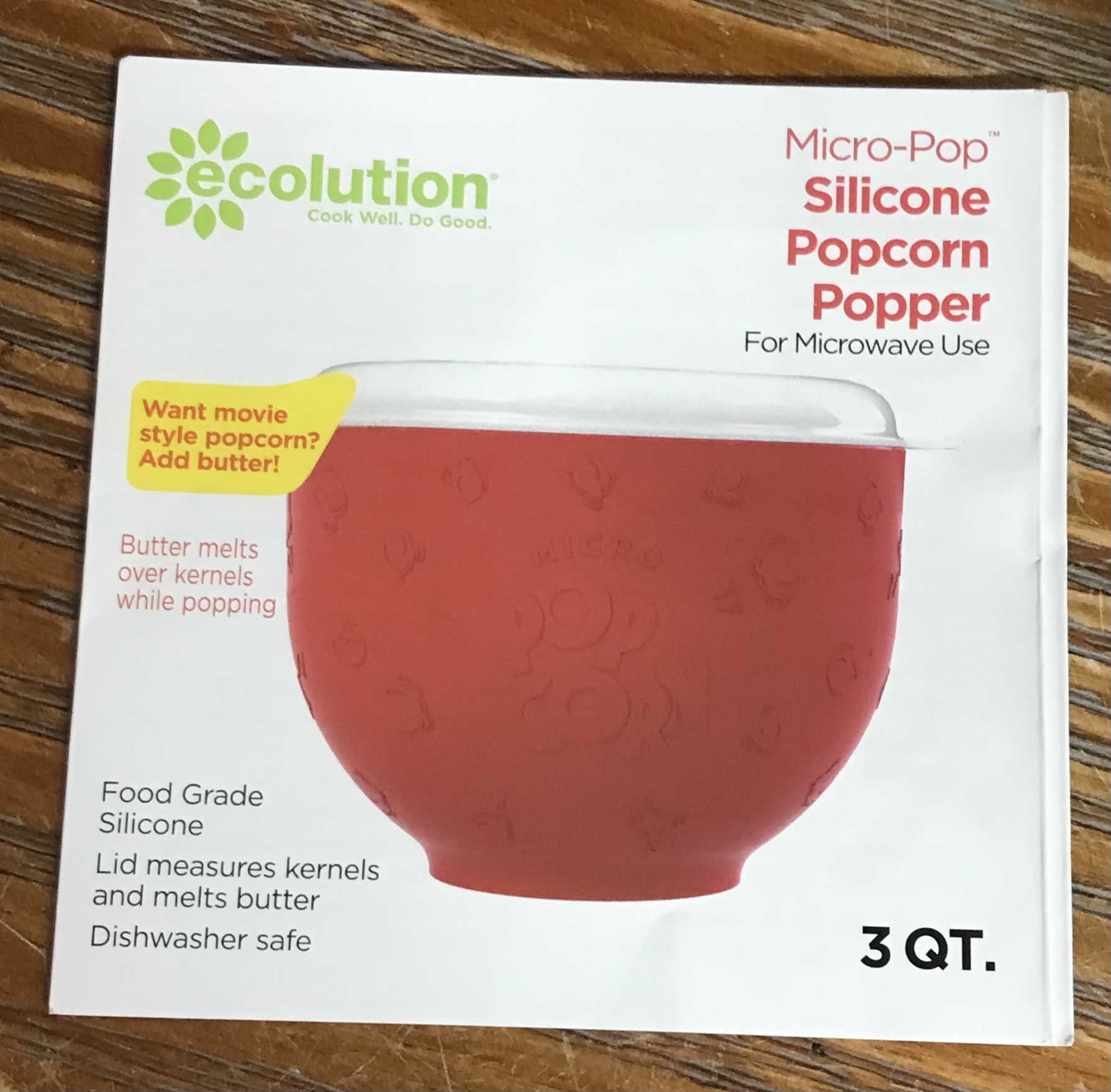 Ecolution Micro-Pop 3Qt Silicone Popcorn Popper Blue or Green NEW - Image 9