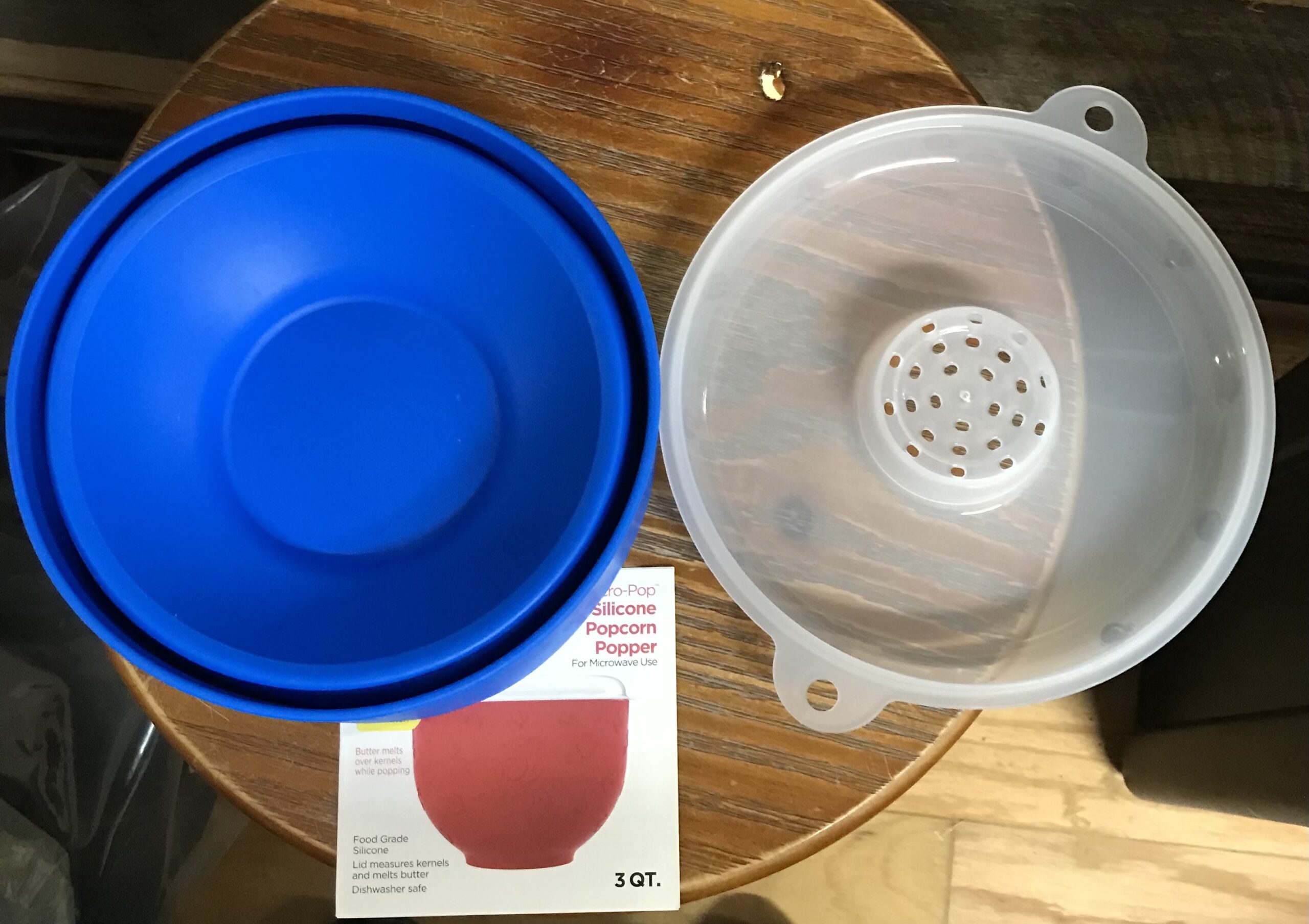 Ecolution Micro-Pop 3Qt Silicone Popcorn Popper Blue or Green NEW - Image 6