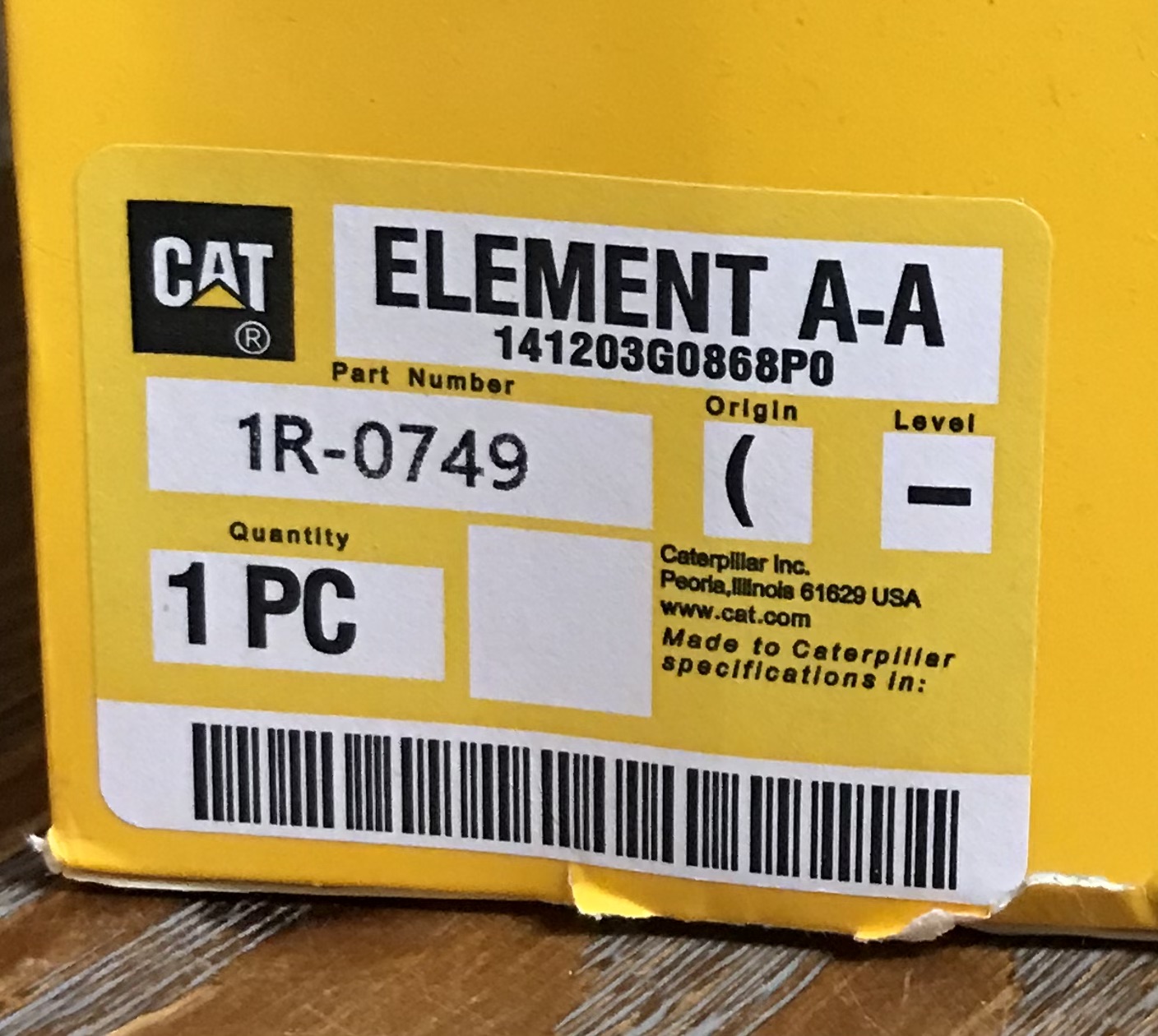Caterpillar CAT 1R-0749 Advanced High Efficiency Fuel Filter – NEW - Image 7