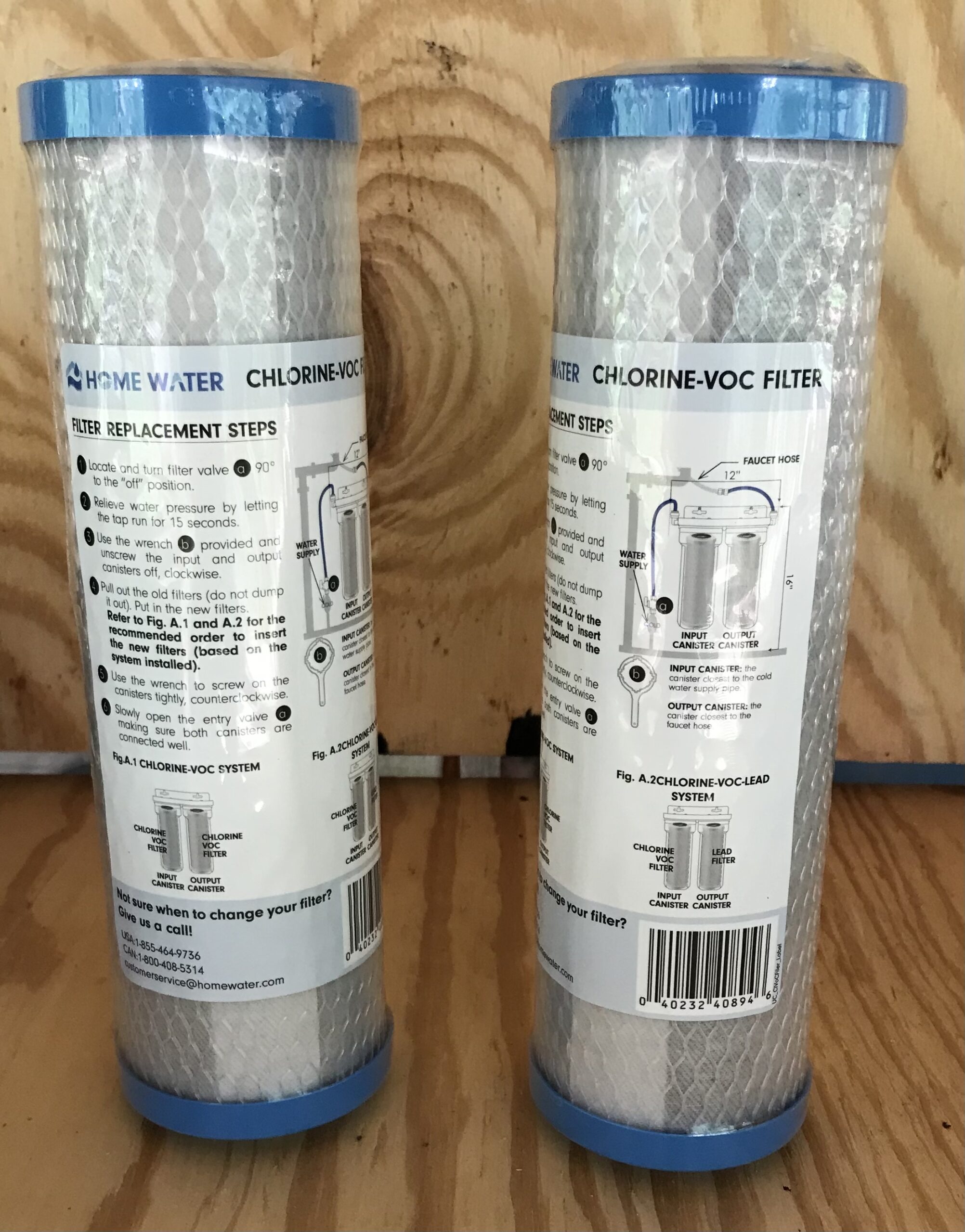 Home Water Chlorine VOC Replacement Water Filter Set of 2 NEW - Image 5