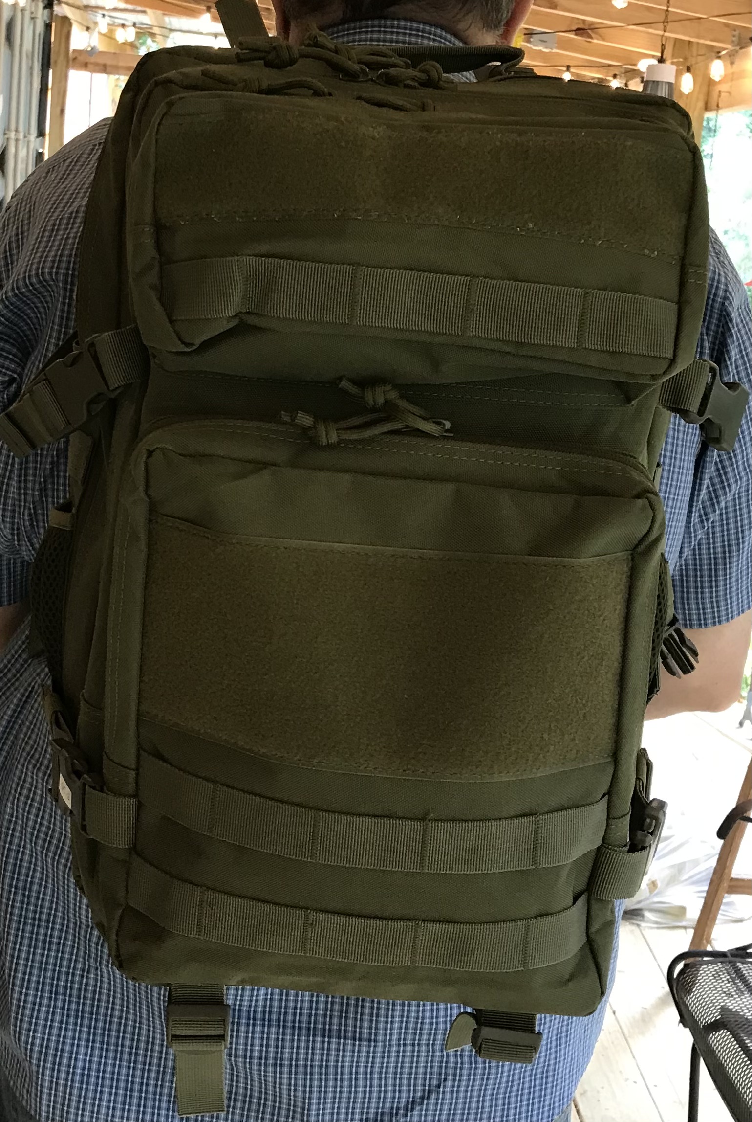 GRT Recon 45L Tactical Backpack Army Green Waterproof Travel Gym NEW - Image 3
