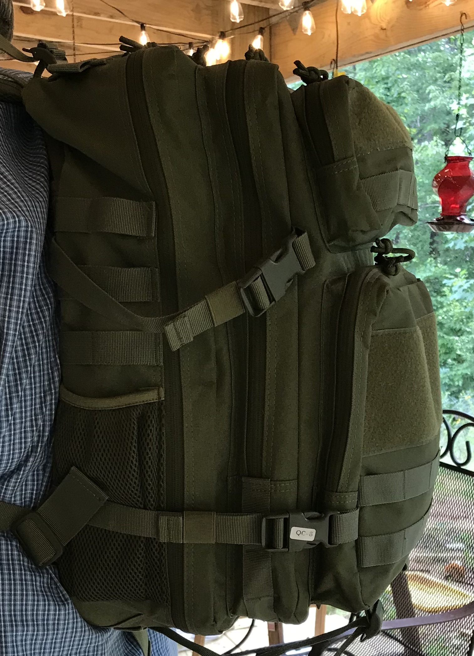 GRT Recon 45L Tactical Backpack Army Green Waterproof Travel Gym NEW - Image 6