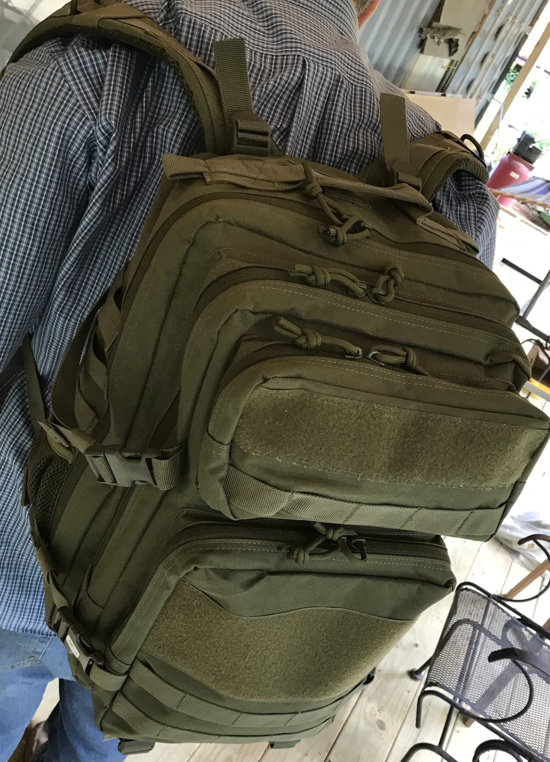 GRT Recon 45L Tactical Backpack Army Green Waterproof Travel Gym NEW - Image 7