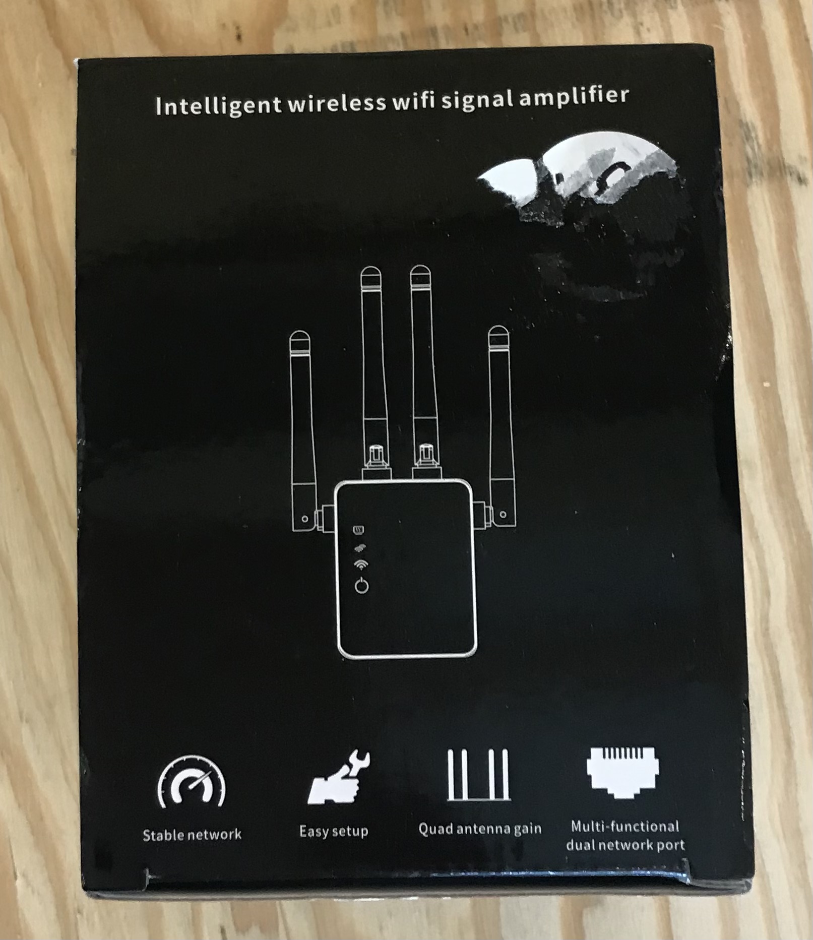 WiFi Signal Amplifier Wireless Range Extender Quad Antenna Network Repeater NEW - Image 5