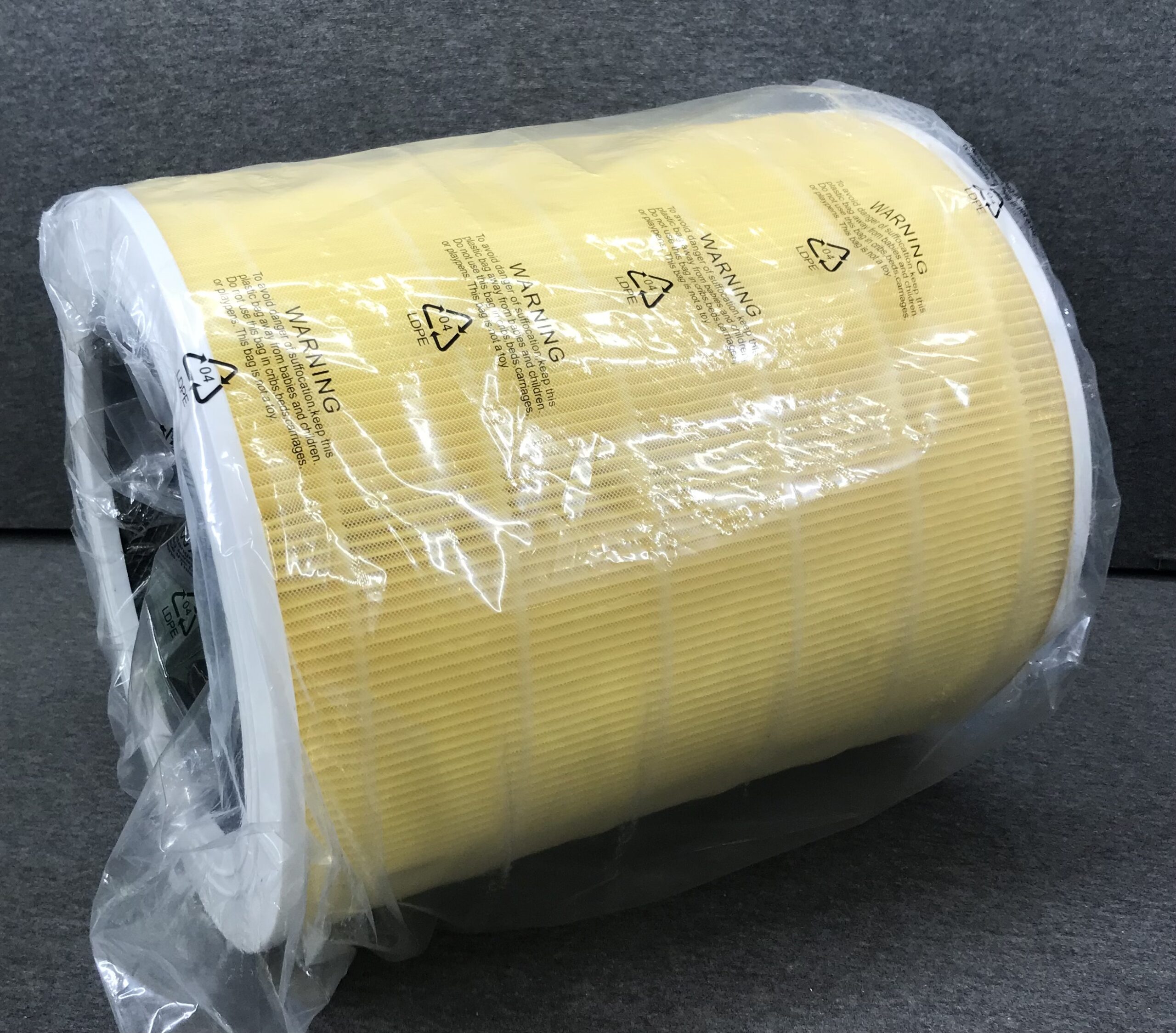 Unbranded Round Yellow Pleated Air Filter 10.5 x 12.5 HEPA Style New - Image 4