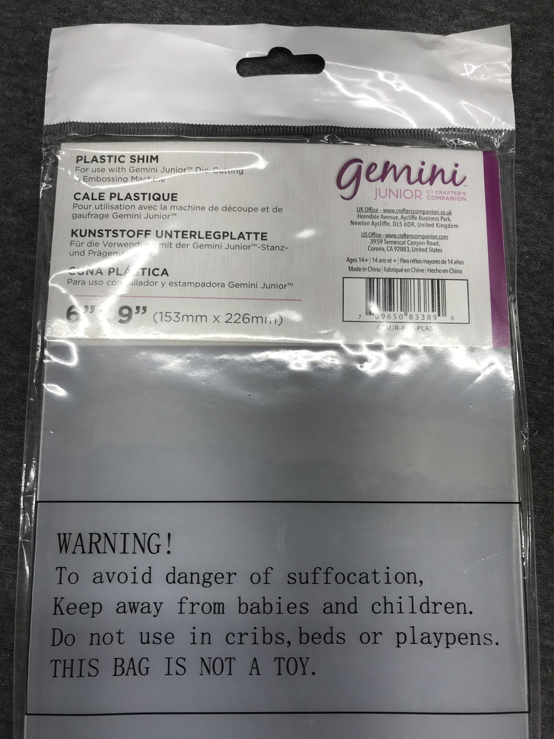 Crafter's Companion Gemini Junior 6x9 Plastic Shim NEW GEMJR-ACC-PLAS - Image 5