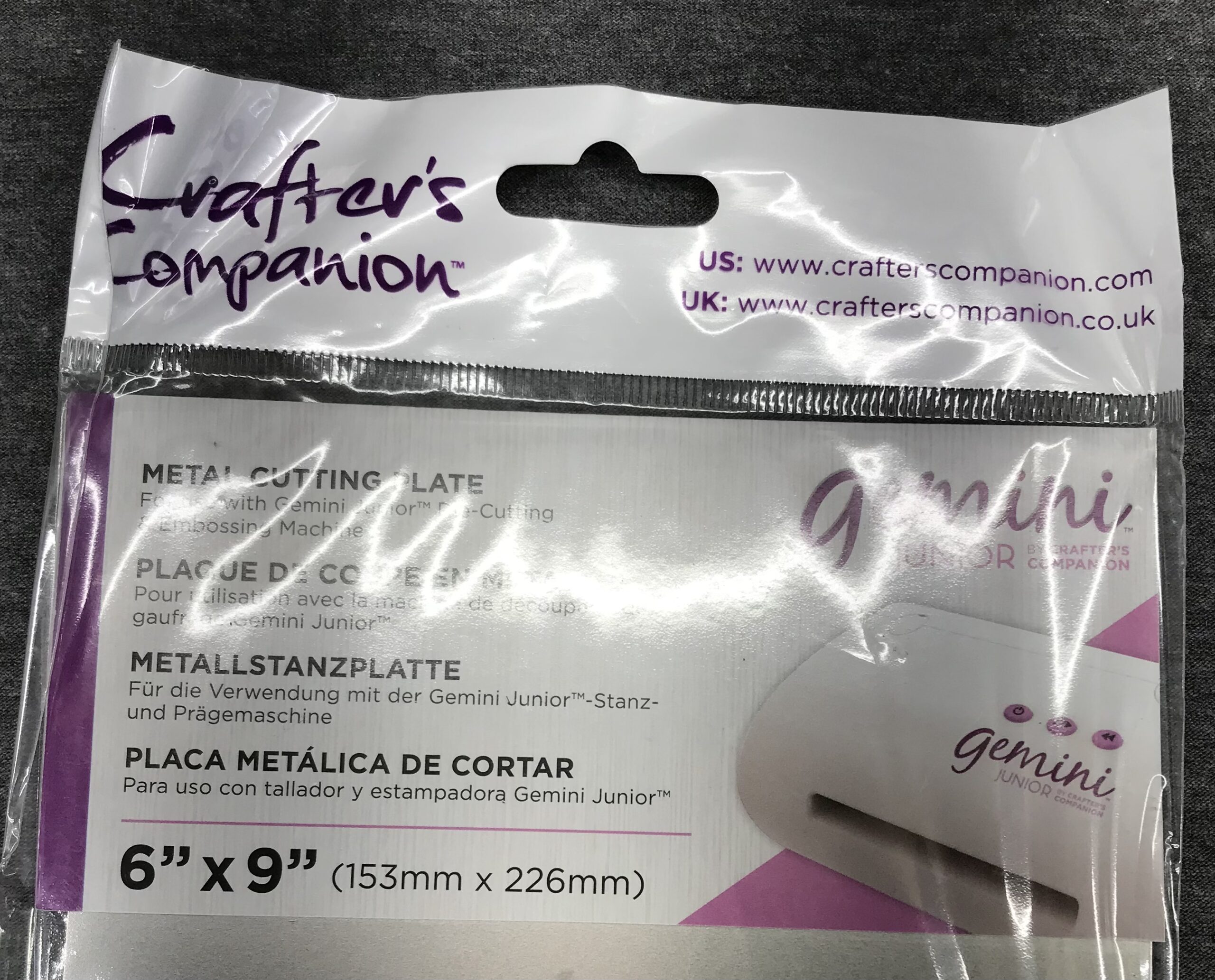 Crafter's Companion Gemini Junior Metal Cutting Plate 6" x 9" – Brand New - Image 6