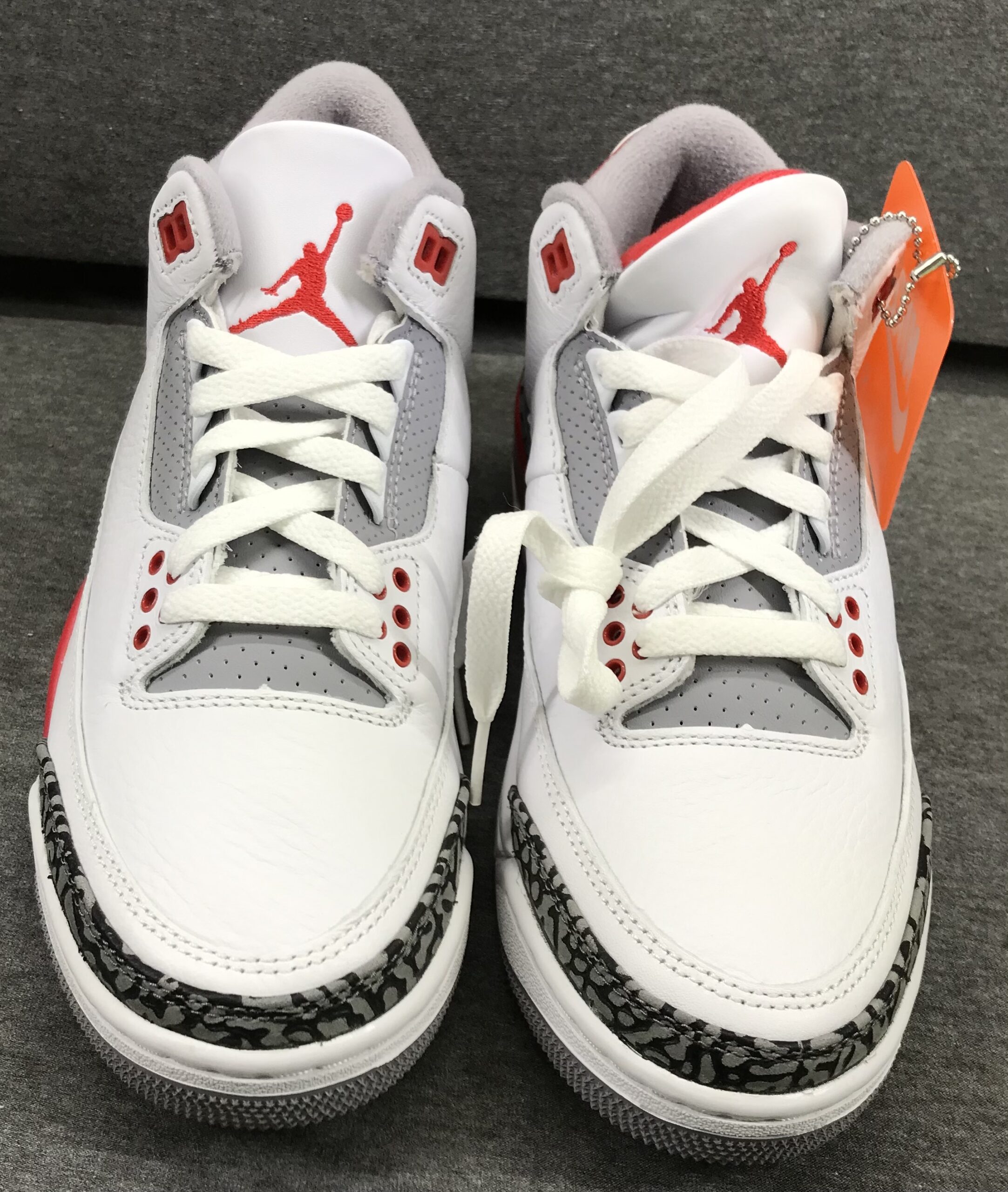 Nike Air Jordan 3 Retro White Fire Red Black Sz 5.5 DN3707-160 NEW - Image 5