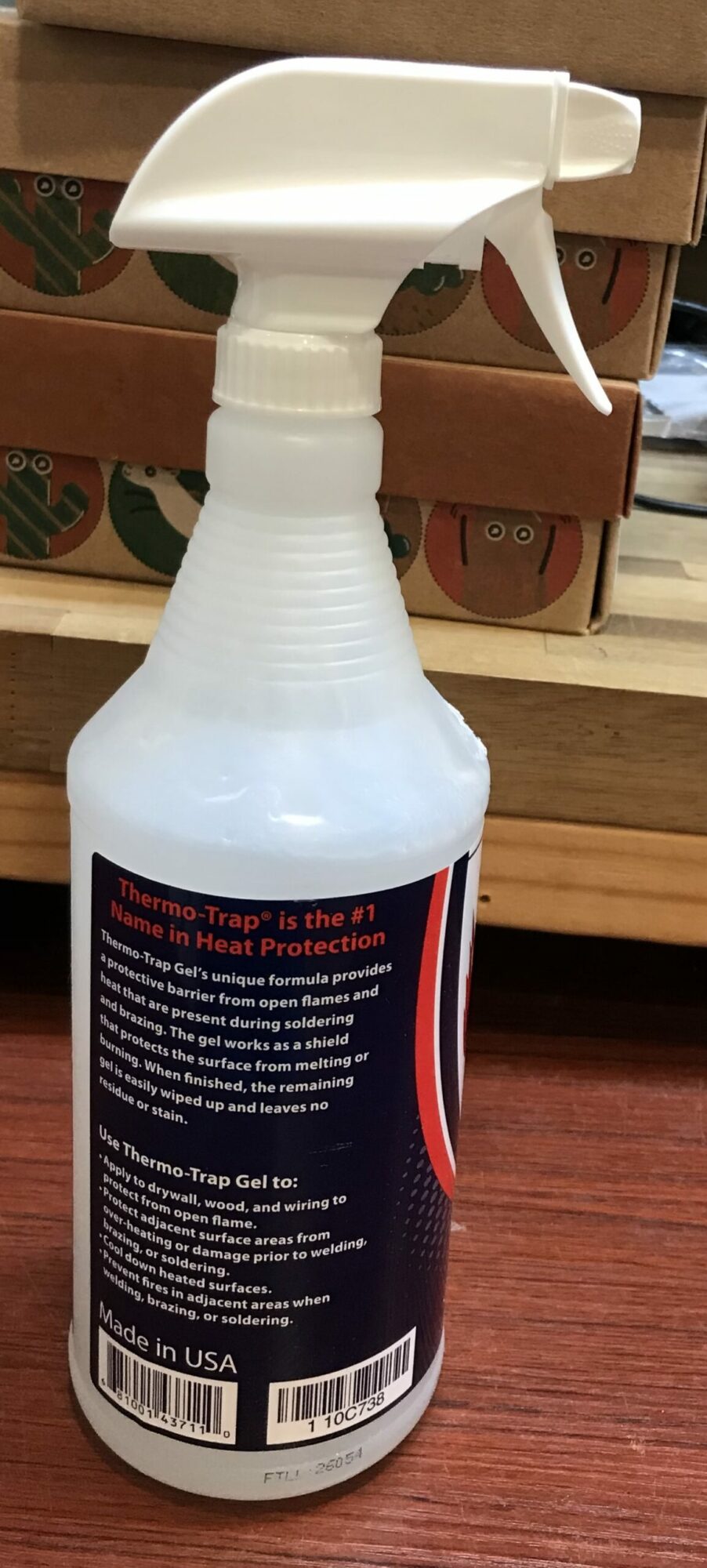 Nu-Calgon 4371-32 Thermo-Trap Heat Barrier Gel Spray 32 oz 1 Quart Case of 6 NEW - photo 8